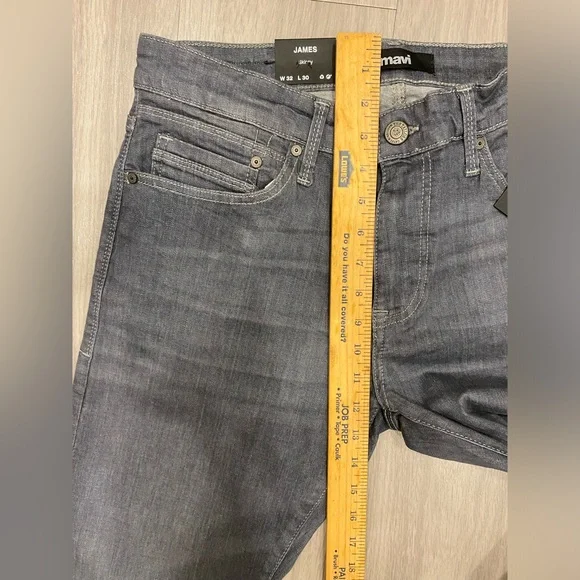 Mavi Jeans Mens 32x30 Gray James Skinny Stretch Cotton Blend NEW! NWT $128